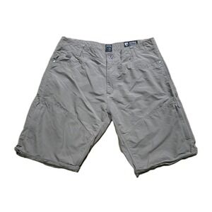 Kuhl Mens 36 Liberator Stealth Cargo Convertible Zip Off Nylon 8" Shorts No Pant